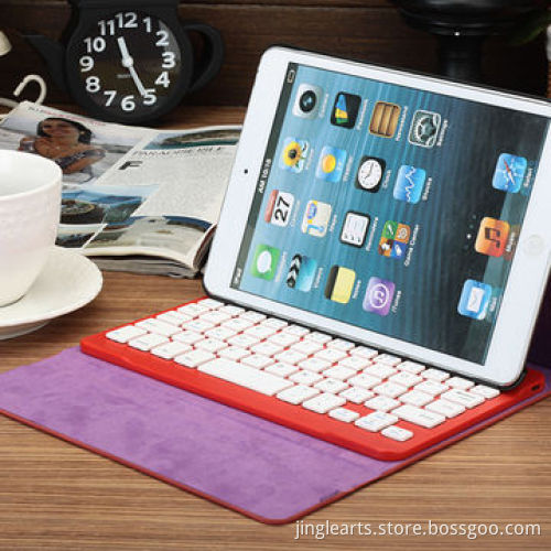 Bluetooth Keyboard with PU Case for iPad Mini